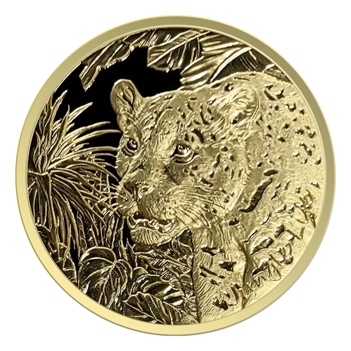 2024 1オンス サモア・ジャングル・ライフ – ジャガー.999金BUコイン - 香港金貨